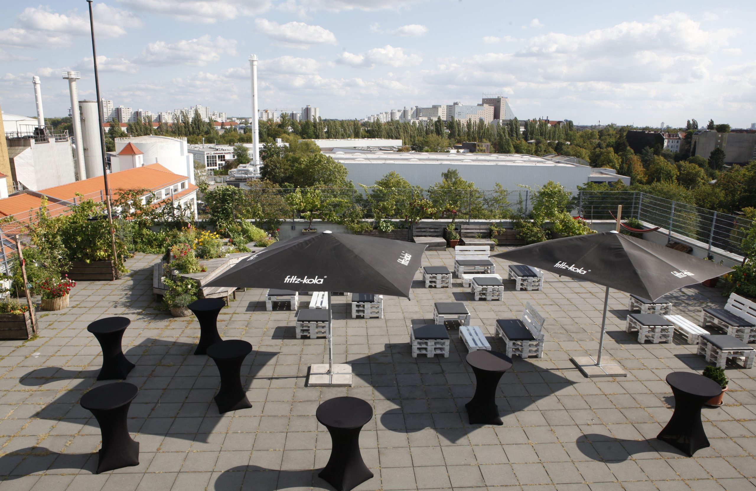 Colonia Nova –  Dachgarten mit Blick über die Dächer Berlins