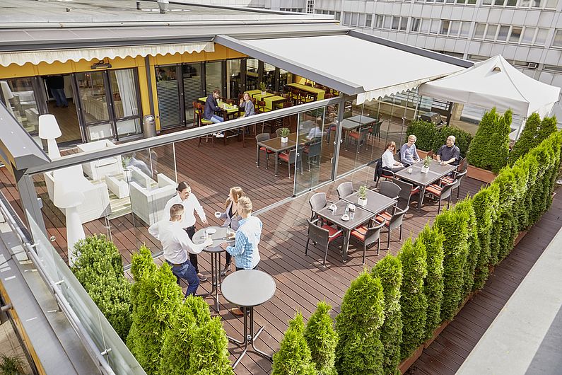 Elegante Rooftop Location mitten in Hamburg